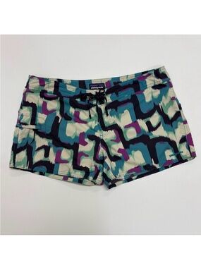 Patagonia Wavefarer Board Shorts Zari Tobago Blue Size 12